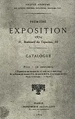 Couverture du catalogue original publié au moment de l'exposition.