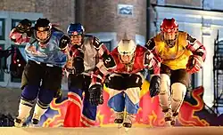Les participantes lors d'une descente à l'édition 2011 à Québec