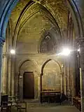 2e&nbsp;travée du bas-côté sud ; vue depuis la nef.