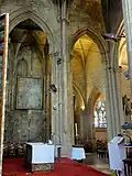 Vue vers le collatéral est (avec l'Adoration des bergers de Laurent de La Hyre (voir http://adorationdecreil.webou.net/)