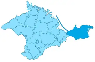 Localisation de Raïon de Kertch