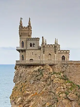 Le château du Nid d'hirondelle.
