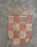 Premier exemple connu d'échiquier croate tel que représenté à Innsbruck, Autriche (1495).