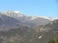 Vue du mont Blanc depuis la croix de Feissons.