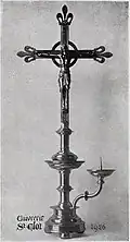 Croix d'autel/pique cierge