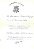 Croix de chevalier de l'ordre de Léopold II.