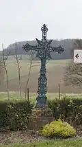 Croix avec le Mont-Joly en fond.