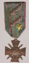 avec 2 palmes et une étoile de vermeil (1914-1918)