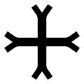 Croix fourchée (en)