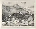 Eugène Isabey : Croix dans la station thermale du Mont-Dore (1831, Metropolitan Museum of Art).