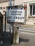 Poteau de signalisation Michelin.