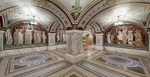 Crypte et cachot de St Pothin au sein de l'Espace Culturel du Christianisme à Lyon.