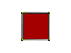 Carré rouge.
