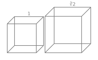 croquis de 2 cubes