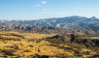 Vue du mont Djoudi depuis Şirnak.