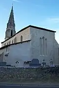 Le chevet de l'église Saint-Jean (nov.&nbsp;2011).