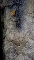 Reposoir à lampes à huile.