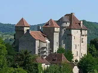 Châteaux de Plas et de Saint-Hilaire.