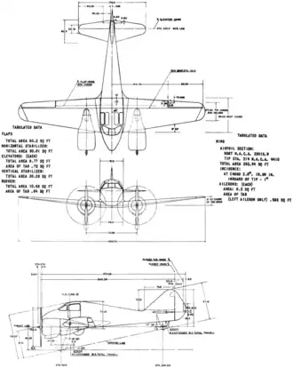 vue en plan de l’avion