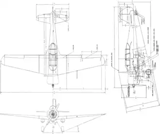 vue en plan de l’avion