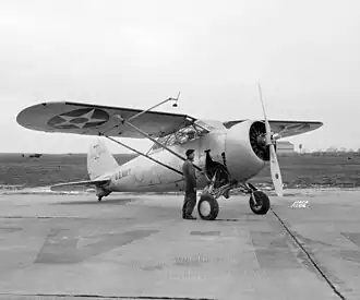 Vue de l'avion.