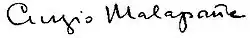 Signature de Curzio Malaparte