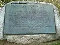 Plaque commémorative du post de traite Cushnoc 1628-1661, Maine
