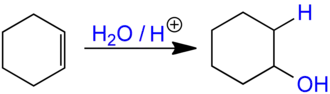 Hydratation d'un alcène