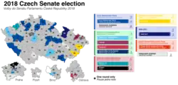 Carte montrant les résultats
