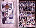 Décès de saint Omer : les disciples pleurent.