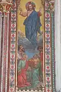 Décor peint de la galerie : Ascension du Christ
