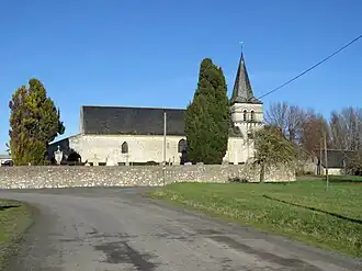 L'église Saint-Aubin...