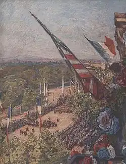 Départ du défilé de la Victoire, le 14 juillet 1919.