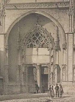 Portail avant sa restauration de 1854.
