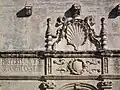 Détail de la façade de l'église.