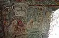 Détail du décor peint à l'intérieur de la chapelle Saint-Sauveur de Tende
