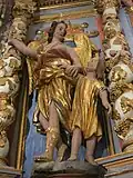 Détail du retable majeur, XVIIIe&nbsp;siècle.