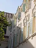 Détail de la façade intérieure du couvent