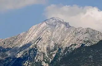 Vue du versant sud-ouest.