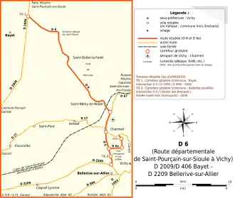 Carte de la route.