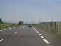 La RD 769 vers Lempdes (remarquer la présence de bandes cyclables sur chaque voie)