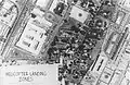 Photo aérienne avec indication des zones d'atterrissage (LZ, landing zones)