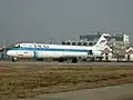 DC-9-51 d'UM Air portant encore les couleurs de son ancien propriétaire Finnair (2003)