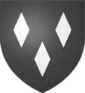 Armes des d'Eschelles (Vendômois) : de sable, à trois fusées d'argent.[réf.&nbsp;nécessaire]
