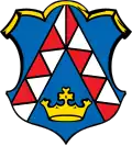 Les armoiries de Fürstenzell (Bavière) (chevron trianglé).