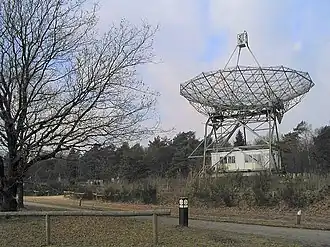 Le radiotélescope de Dwingeloo.
