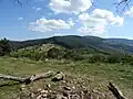 Vue depuis la Fraize (732 mètres), au niveau du col de la Perheux.