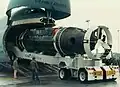 L'Avalon embarqué sur un C-5 Galaxy.