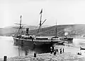 Le ferry DS Capella à Hammerfest en Norvège vers 1898-1900.