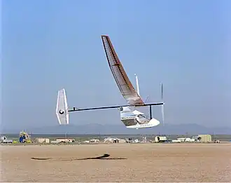 Le Daedalus en vol.